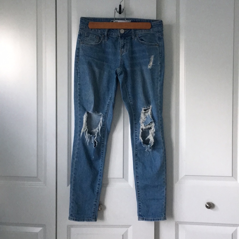 RSQ Light Blue Ripped Jeans